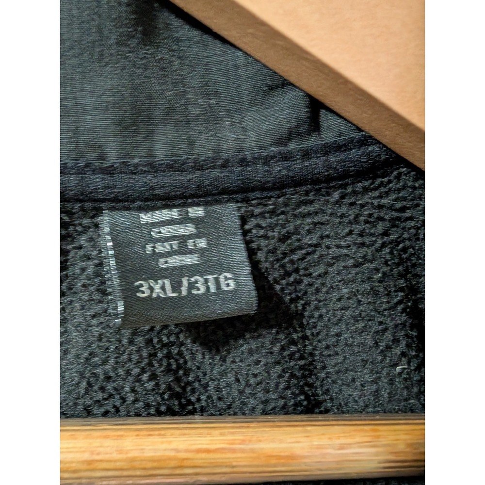 Eddie Bauer 3XL Black Fleece Lined Soft Shell Jacket US Foods Beef Work Zip Coat - Picture 7 of 13